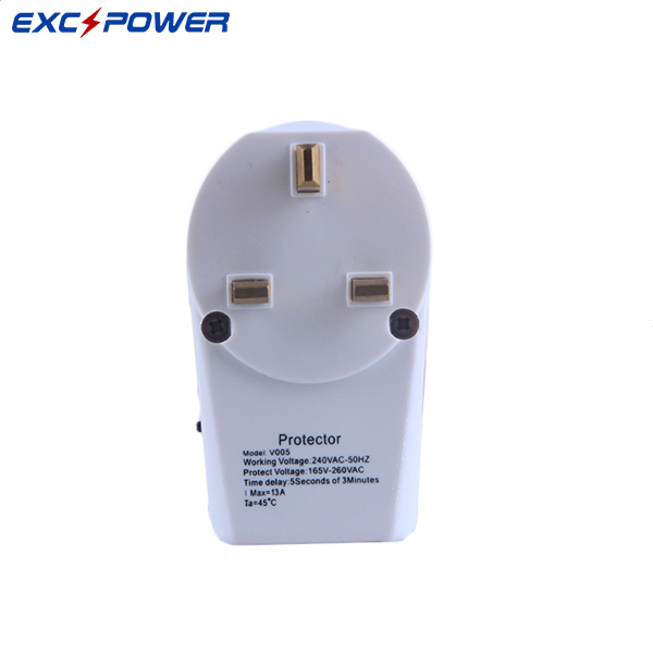 EP-005 British Standard 10A Voltage Guard with Two Outlets for TV