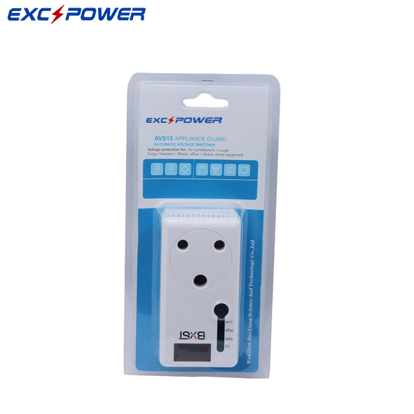 EP-047-D Three Pin South African Plug Surge Protector with LED Digital Display